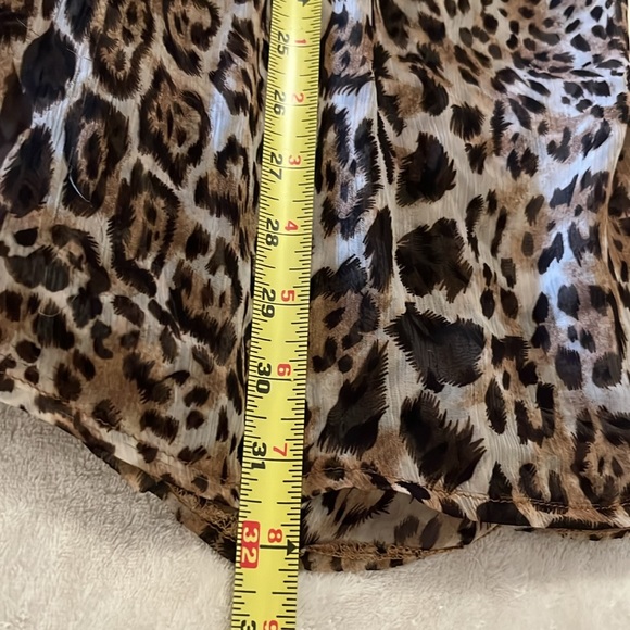 Two Sheer Beach Pool Swimsuit Coverup Tops Blouses Leopard & Polka Dot - Picture 10 of 16